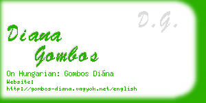 diana gombos business card
